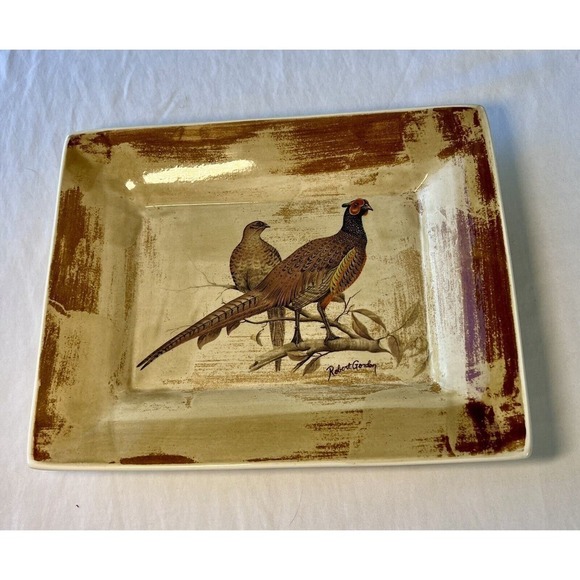 Robert Gordon Other - ROBERT GORDON Australia Pottery Pheasant Pair 13x11 PLATTER Game Birds